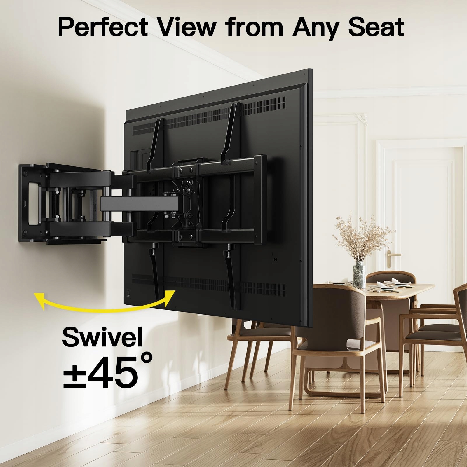 ALPHAMOUNT TV Wall Mount 37-75" Tilt 45kg VESA 200x100-600x400 Wersja 2 — miniatura 8
