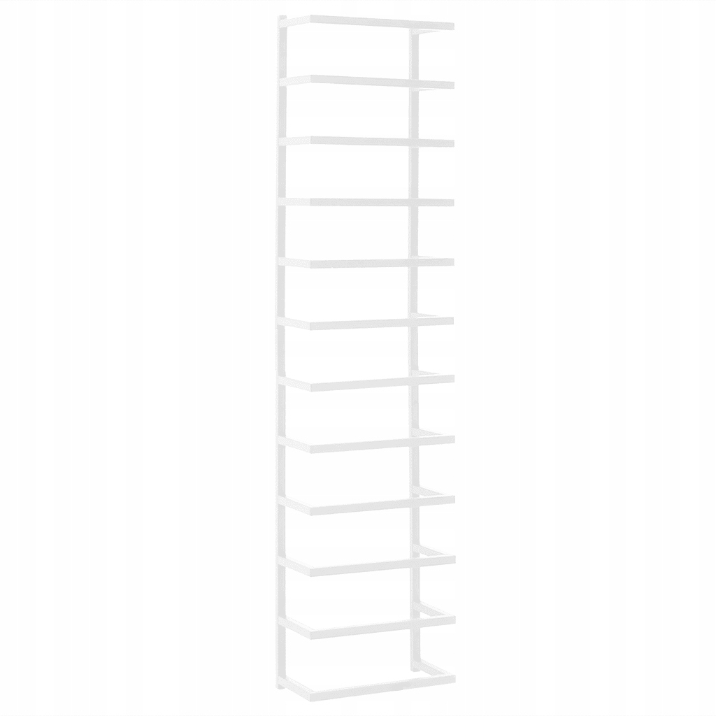 Věšák na ručníky ocelový, bílý, 24 x 12 x 96 cm