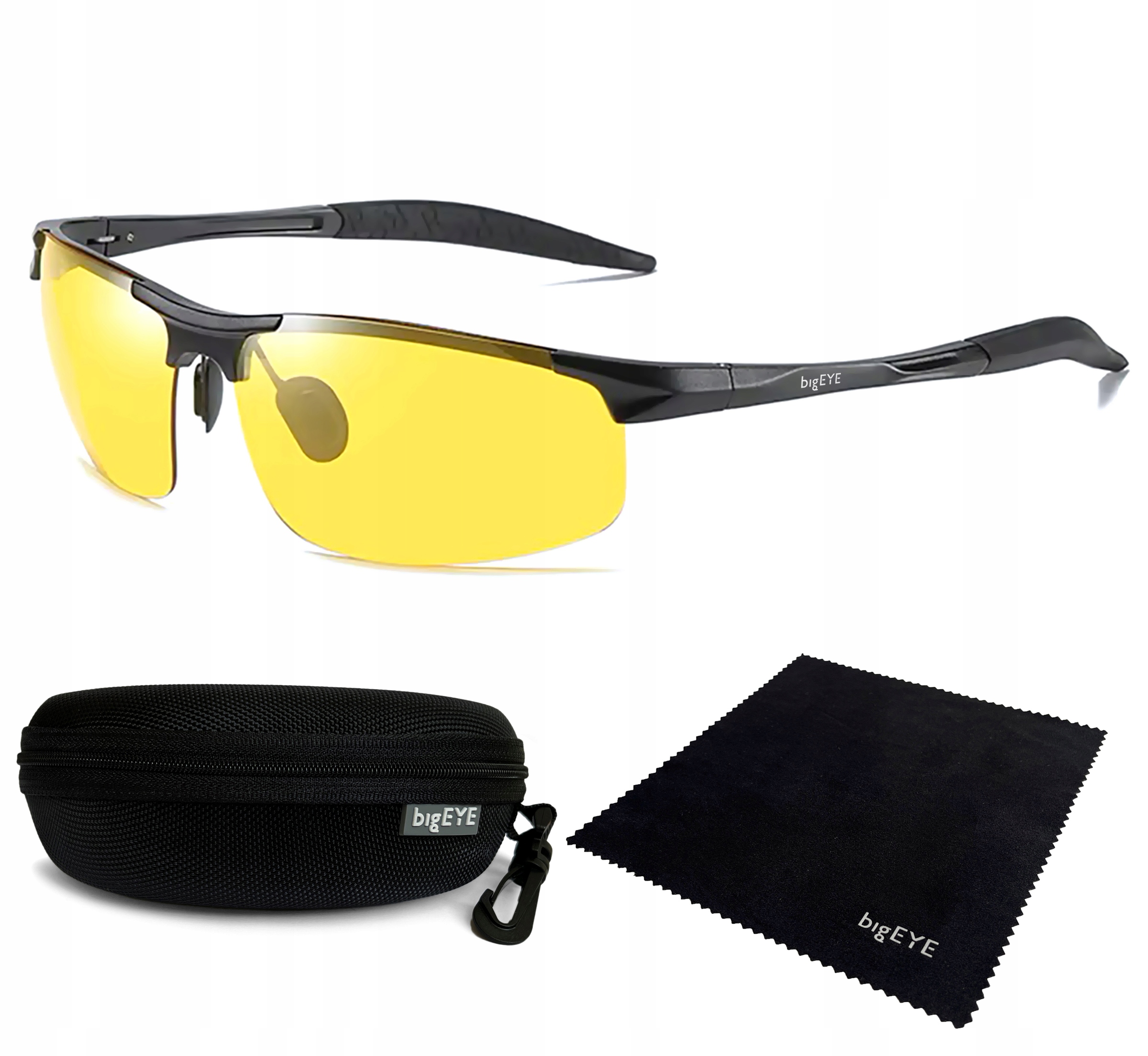 Polarizační Brýle Pro Jízdu V Noci Pro Řidiče Hliníkové bigEYE Sada