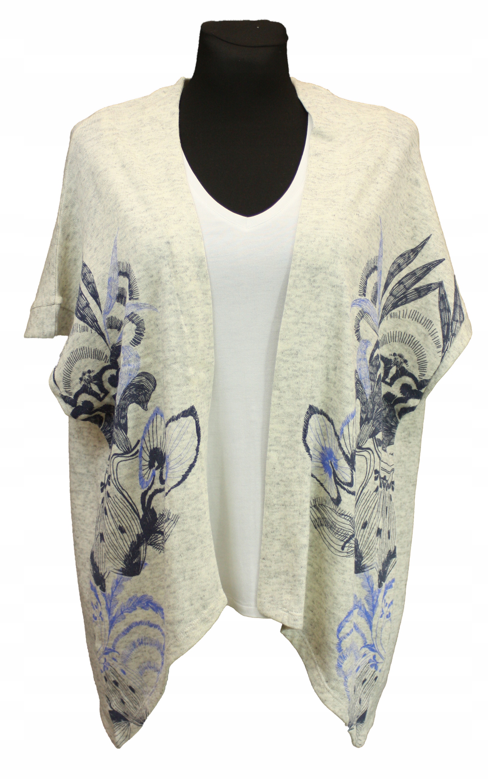 

Sweter kardigan z koszulką 2w1 Desigual oversize S