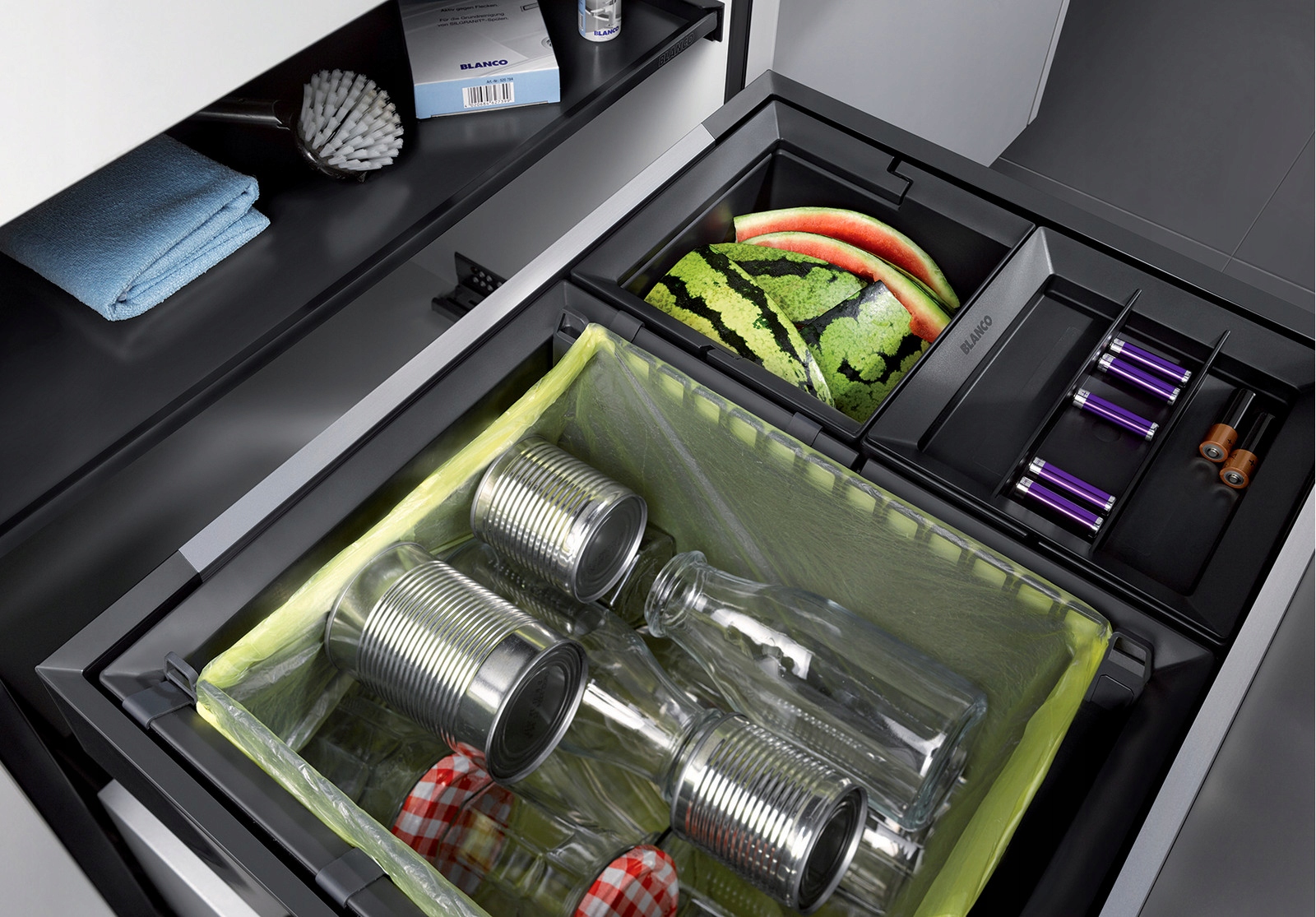 BLANCO FLEXON II XL 60/3 Z POKRYWĄ SYSTEMOWĄ Rodzaj zestaw koszy