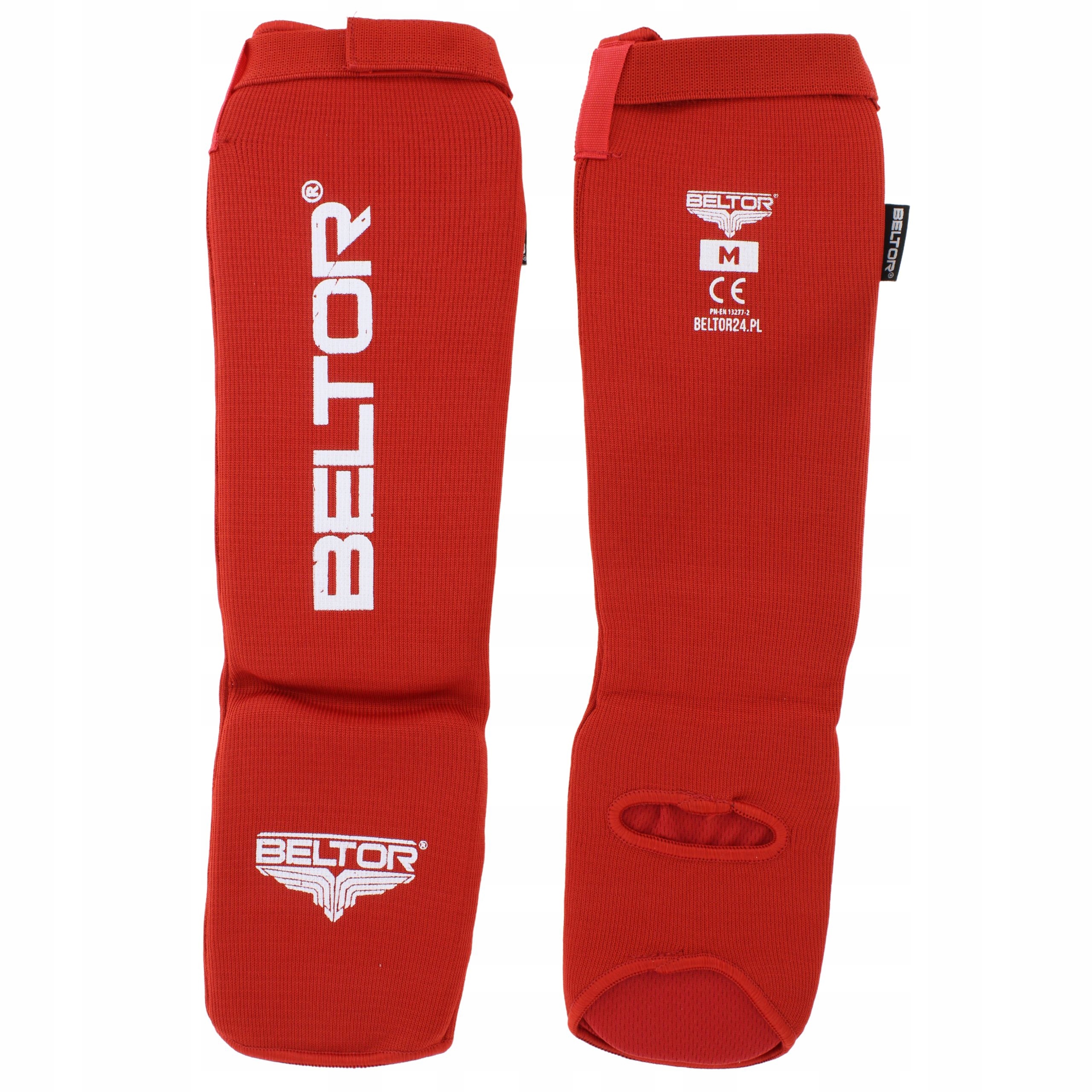 BELTOR OCHRANIACZE GOLENI PISZCZELI DEFENDER NA RZEP CZERWONE r. M