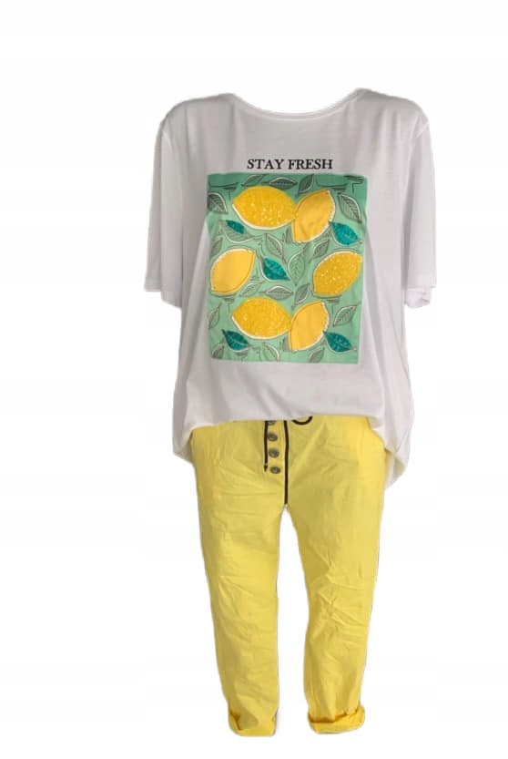 BLUZKA OVERSIZE UNI Print Cytrynka