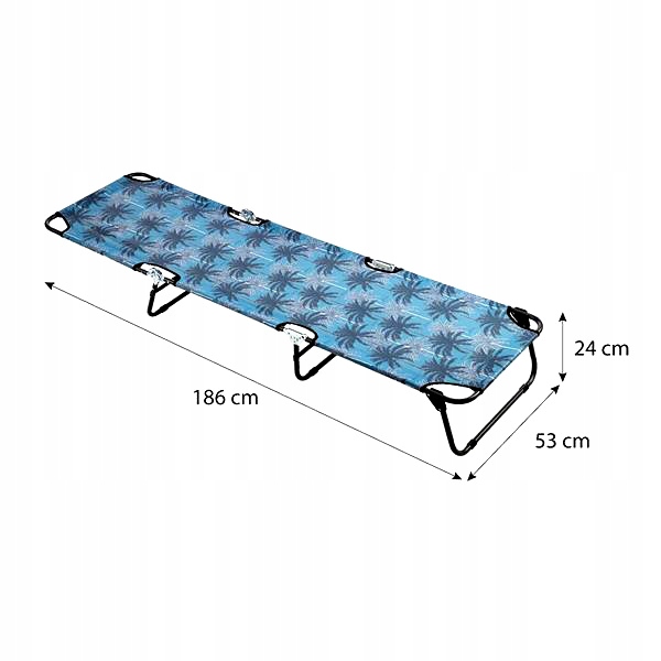 LEŻAK TURYSTYCZNY FOTEL PLAŻOWY SKŁADANY OGRODOWY Materiał stelaża metal