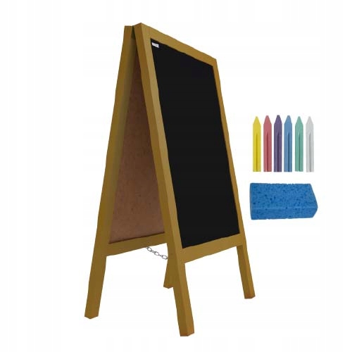 

Potykacz kredowy Złota rama 100x60cm stojak