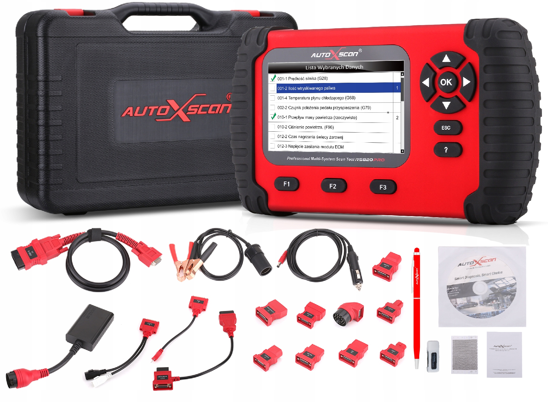 DIAGNOSKOP TESTER DIAGNOSTYCZNY INTERFEJS AUTOXSCAN RS820 DIAGNOSTYKA FULL Kod producenta rs820 pro