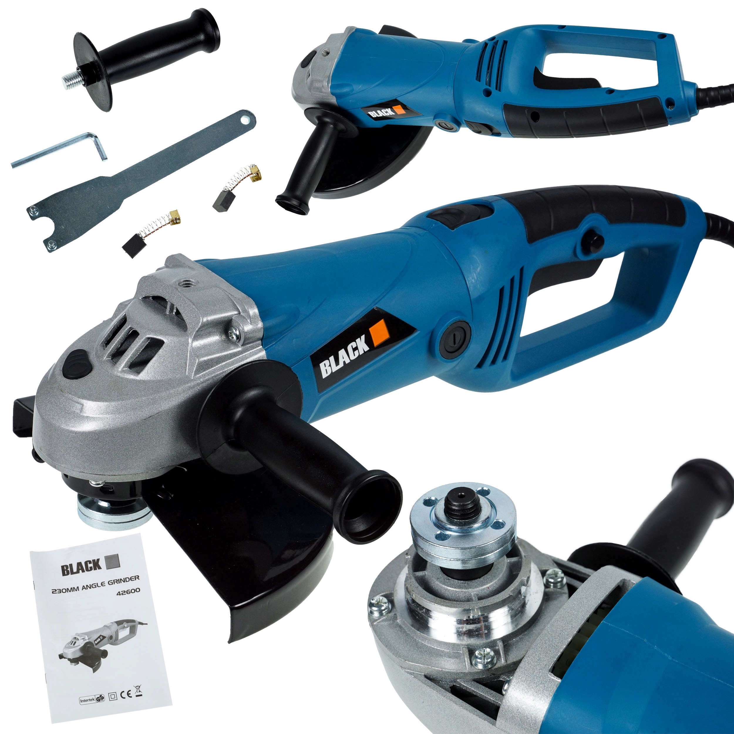 

Szlifierka Kątowa 230MM Soft Start Mocna Black