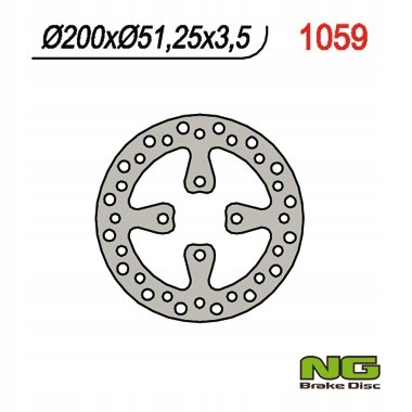 Ng Zadný Brzdový Kotúč Yamaha Yfz 450 '06-'19, Raptor Yfm 700 '06-'14 (200