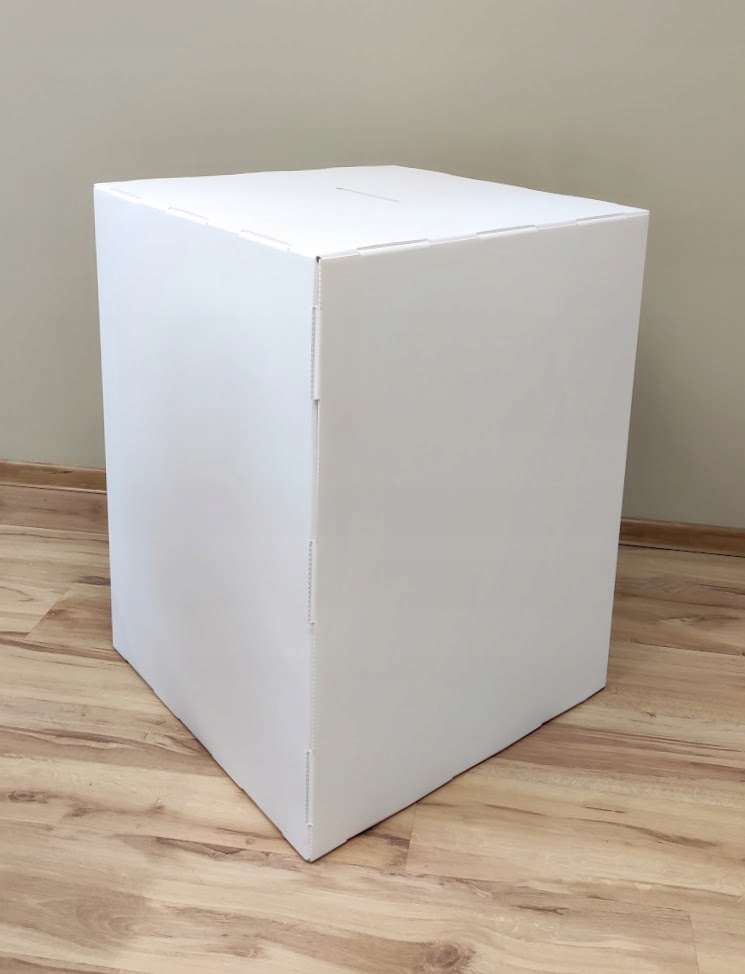 Urna do głosowania wyborcza 40x40x80cm z tworzywa Długość 40 cm