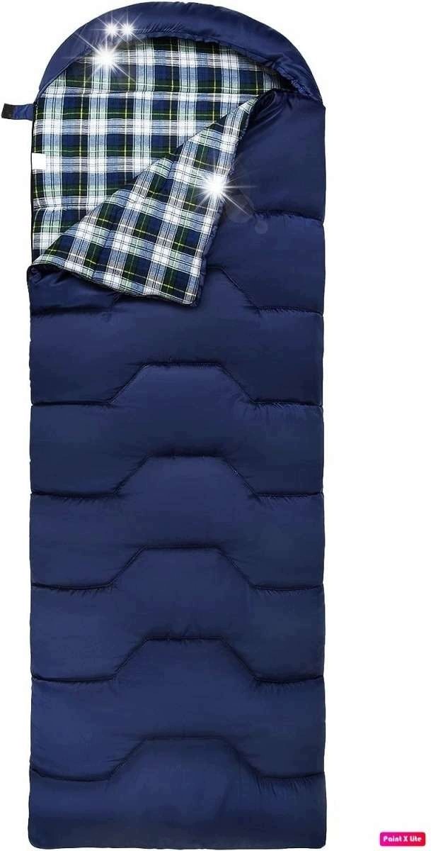 Śpiwór Forceatt -5°C 4 pory roku flanelowywodoszczelny ciepły 215cm