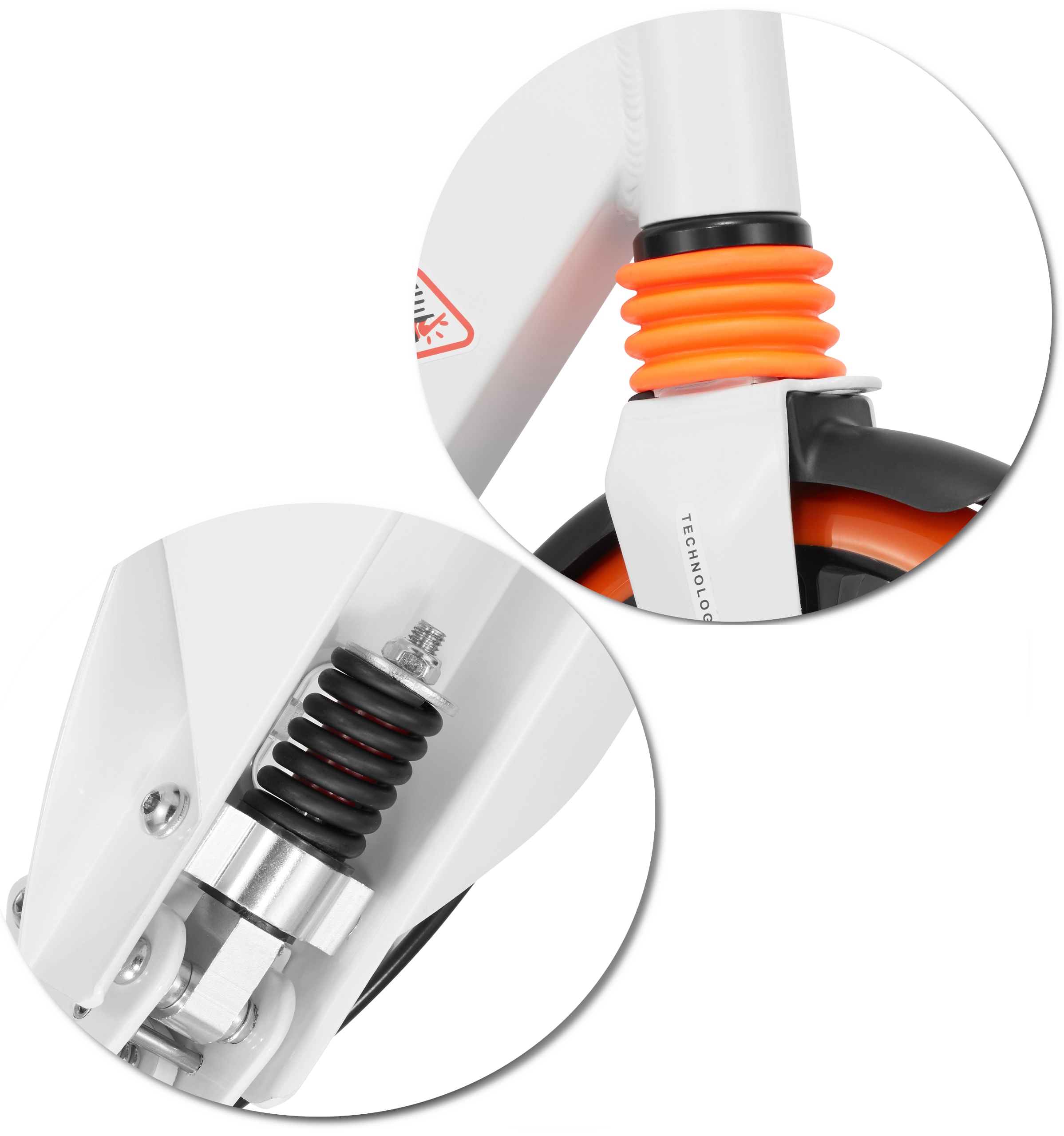 Duża Składana Hulajnoga Miejska Sesttino SHIRO Hamulec tarczowy AMORTYZACJA Koła Kauczukowe