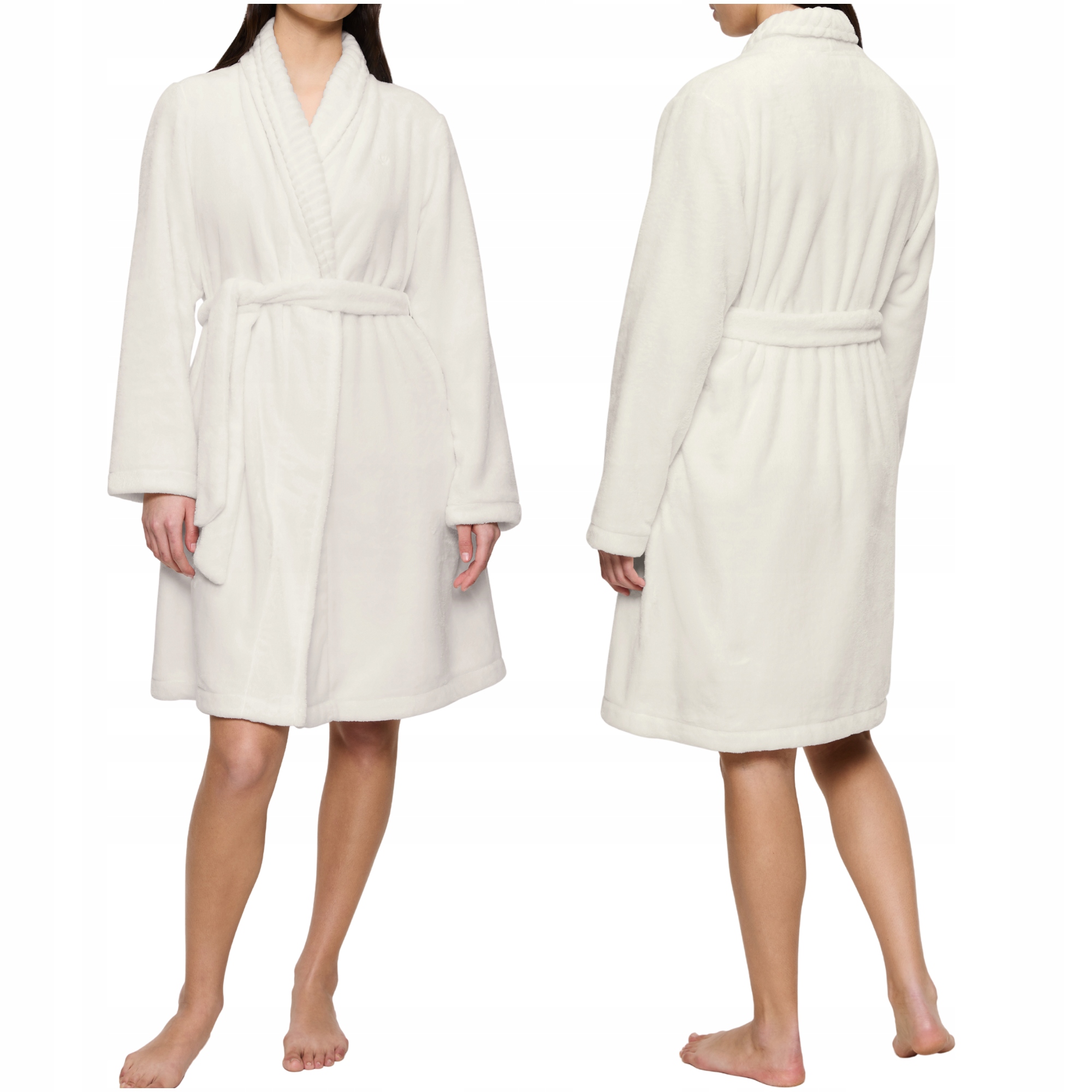 Měkký nadýchaný župan ecru Triumph Robes Fleece Robe 01 44/46