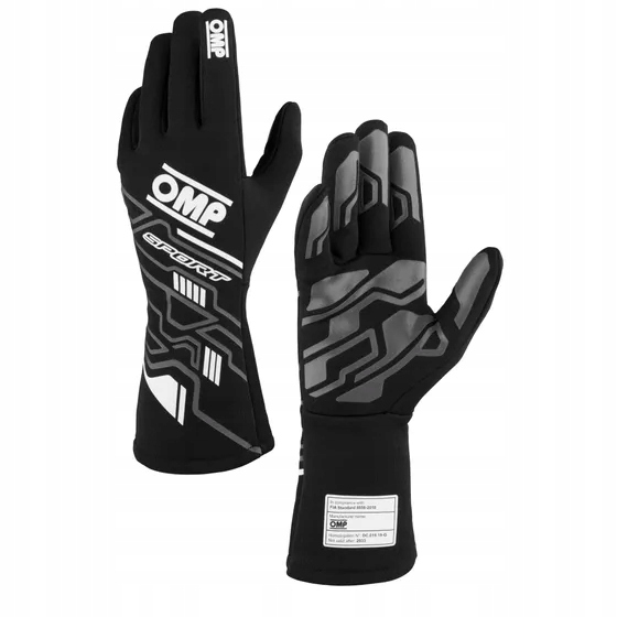 Rukavice Omp Sport 2025 Fia 8856-2018 čierno-biele veľ L 11