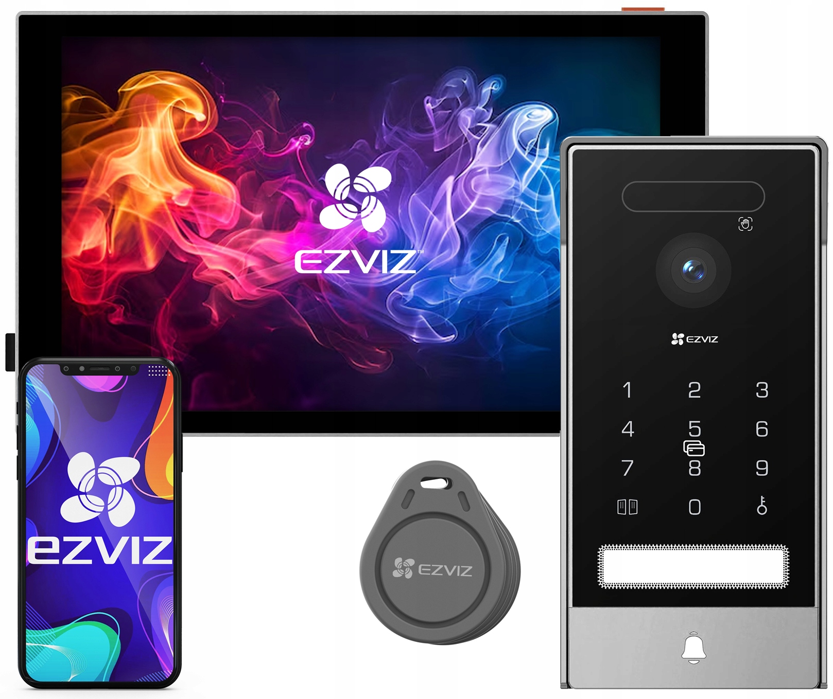 Videovrátnik Domofón WiFi HP7 Pro Ezviz Furtka Brána Šifrovacia Kód Apka