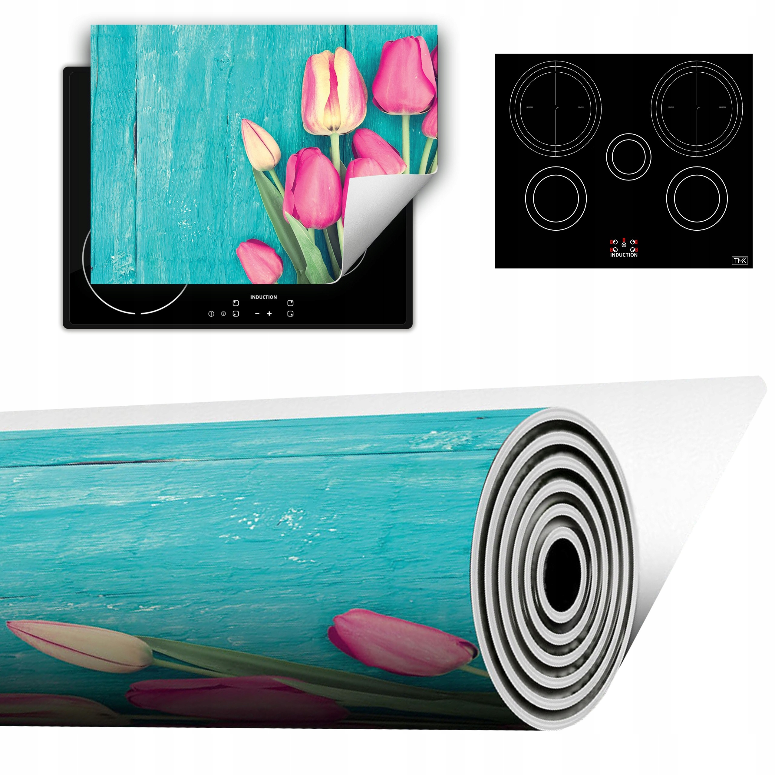 Vinylová Podložka Do Kuchyně Více Místa 70x52 tulipány