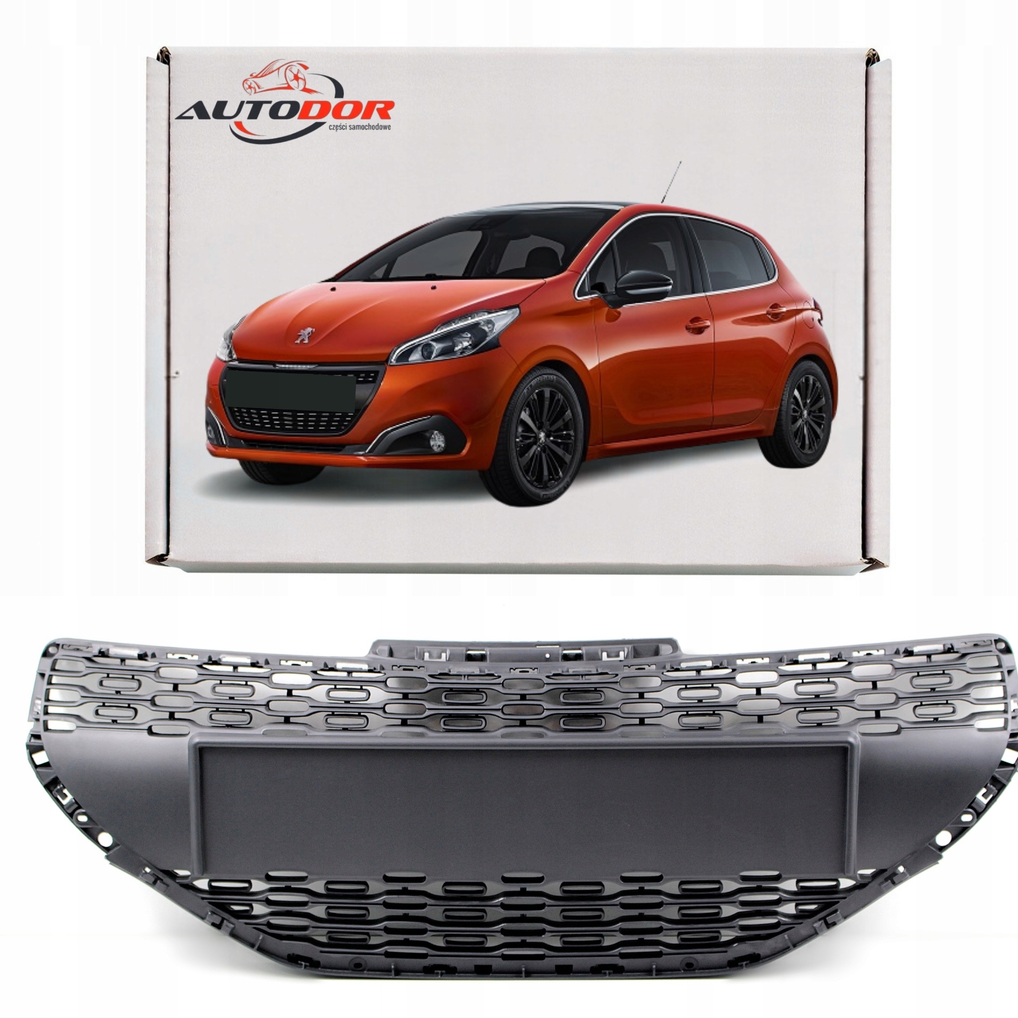 Peugeot 208 2012-2015 Gril Mřížka Přední Atrapa Chladiče 9672794380