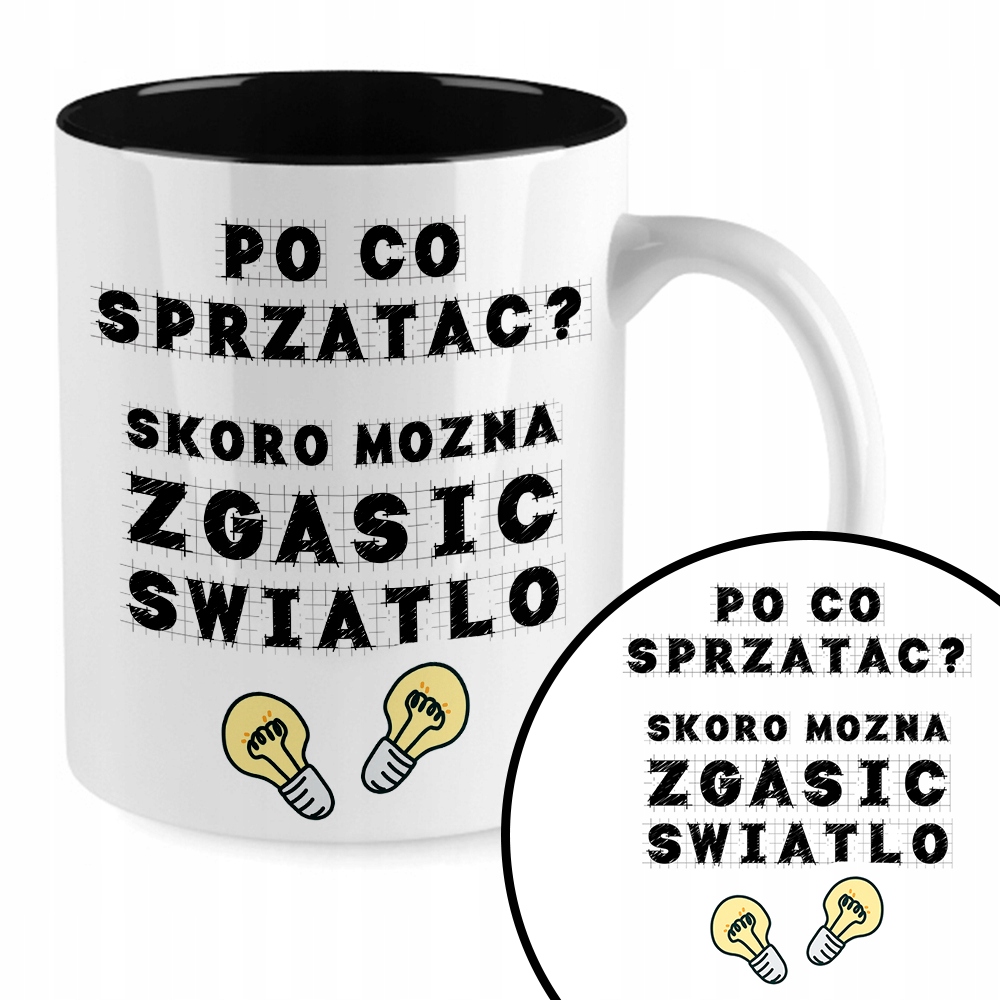 

Kubek Czarny Zabawne Motywacyjne