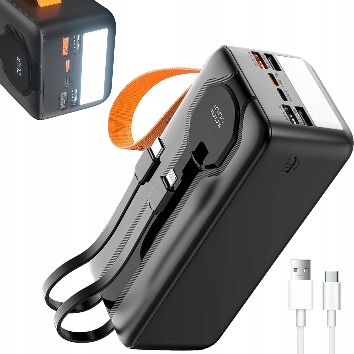 Power Bank 80000MAH QC22.5W PD20W Szybkie Ładowanie Dla Smarfona Tableta