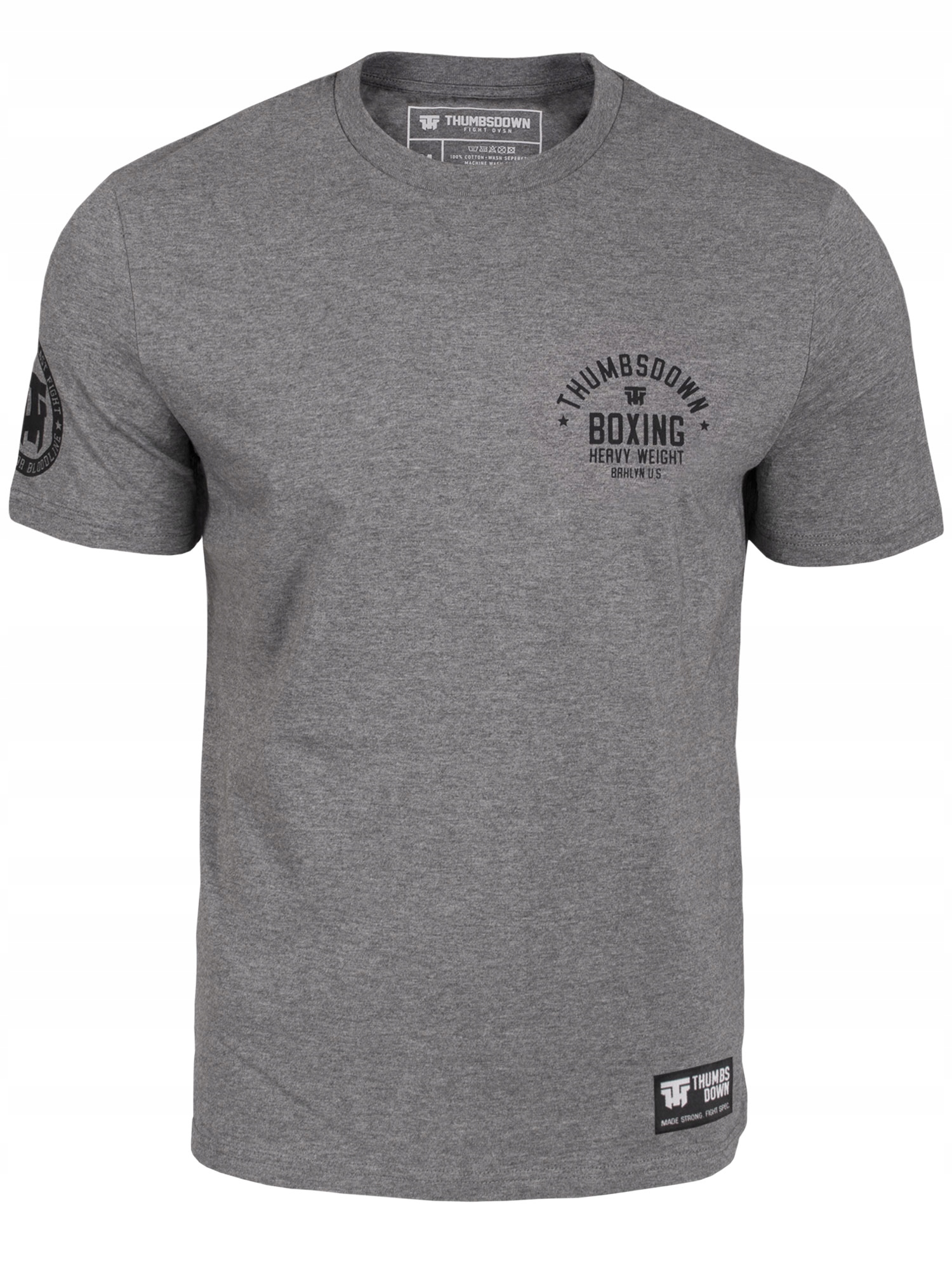 Koszulka 100% Bawełna Organiczna THUMBSDOWN Boxing - Klasyczny T-shirt- XXL Kod producenta 4915-MHG-05