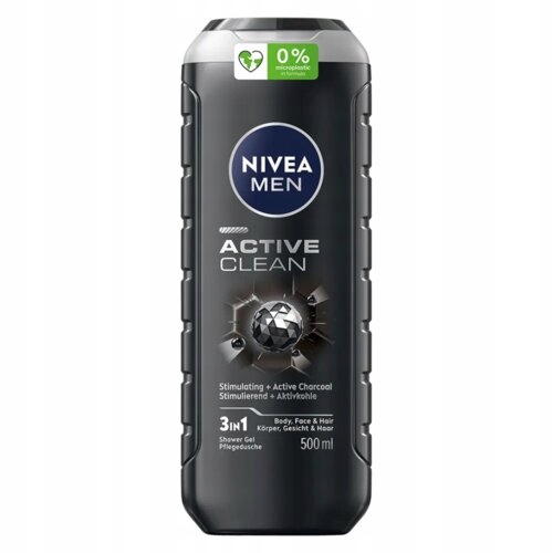 ГЕЛЬ ДЛЯ ДУША NIVEA MEN 500ML ACTIVE CLEAN MEN