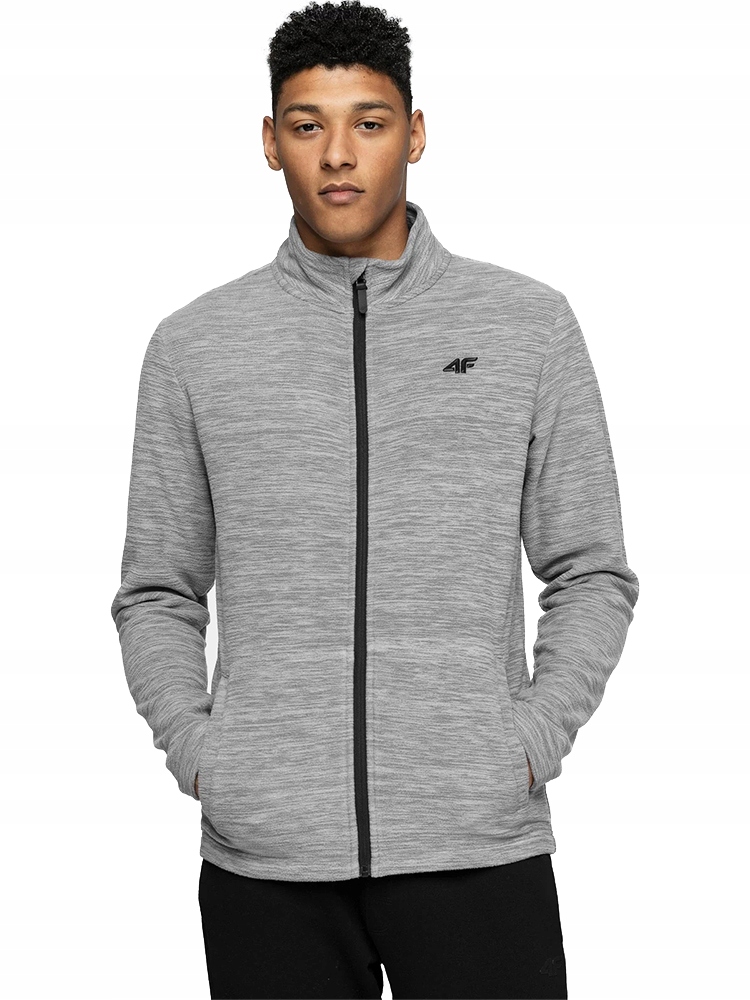 

4F Polar Męski Rozpinany Bluza Szary PLM001 L