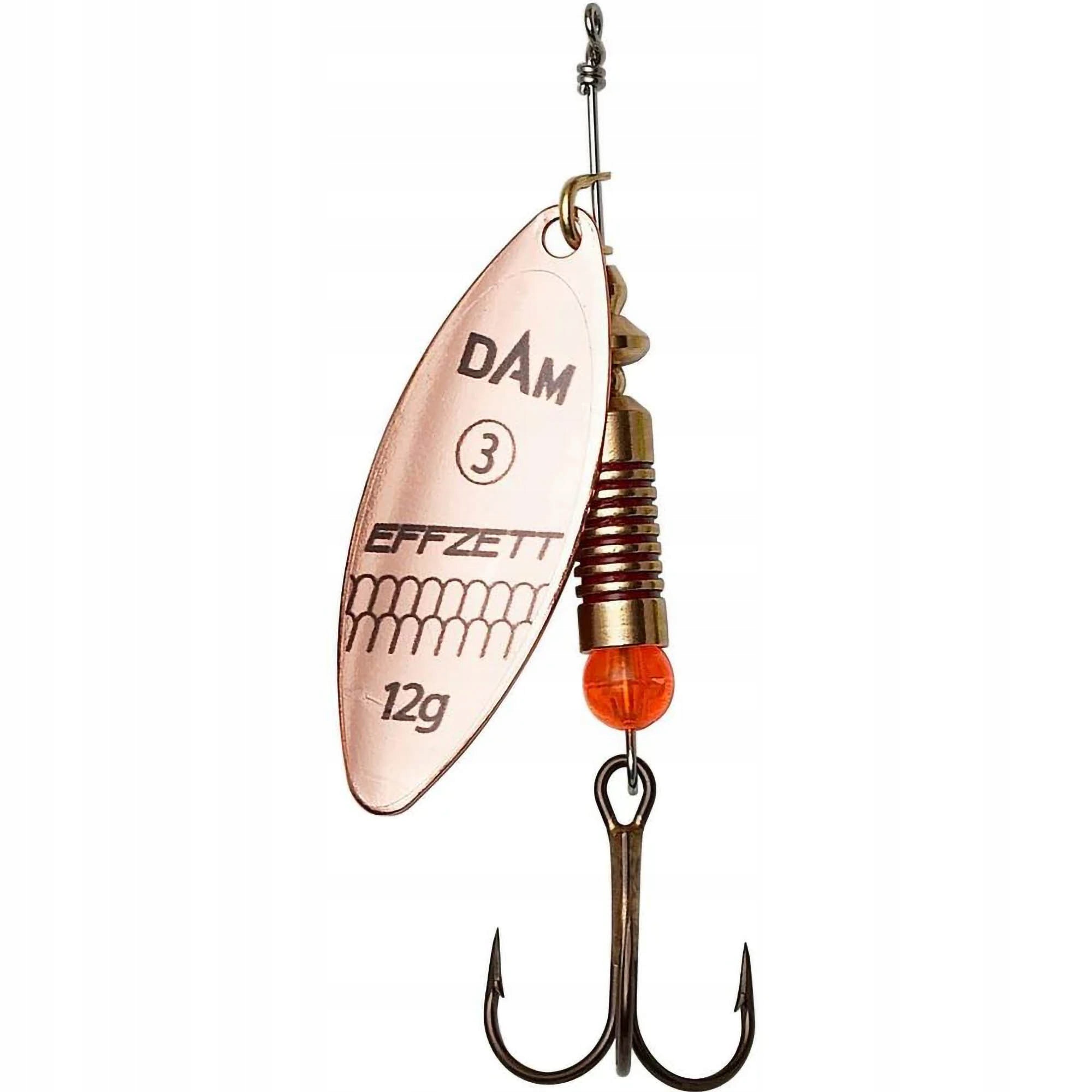 Błystka Obrotowa Dam Predator Spinner 3 12g Sinking Copper