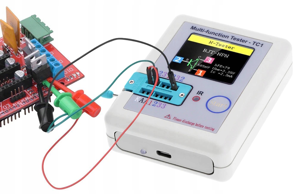 TESTER TRANZYSTORÓW CEWEK DIÓD KONDENSATORÓW TC1 Kod producenta E6149