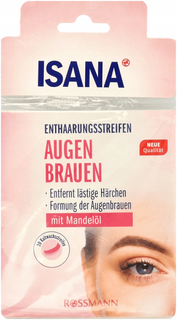 ISANA PLASTRY Z WOSKIEM DO DEPILACJI OKOLIC BRWI