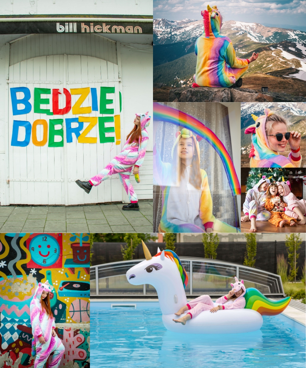 KOSTIUM ONESIE KIGURUMI PRZEBRANIE DINOZAUR CIEPŁA PIŻAMA JEDNOCZĘŚCIOWA M Linia regular