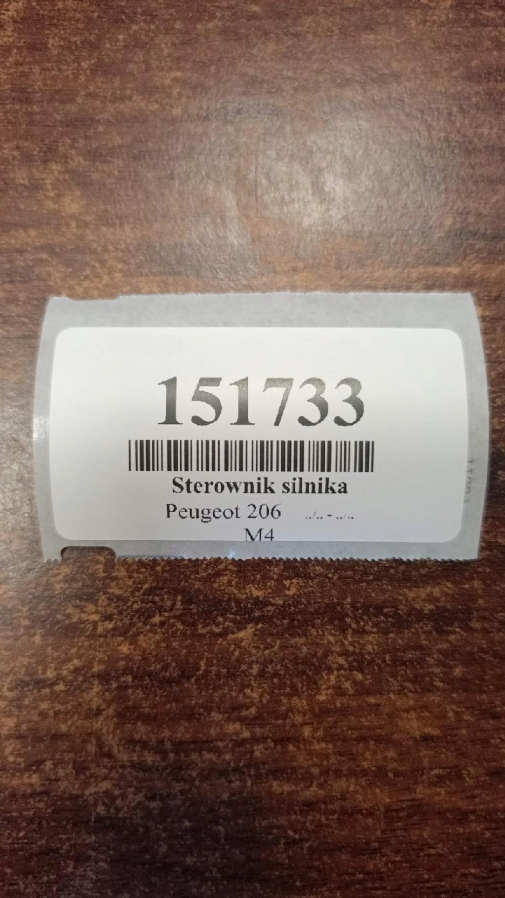 PEUGEOT 206 control unit of the engine 9644925780