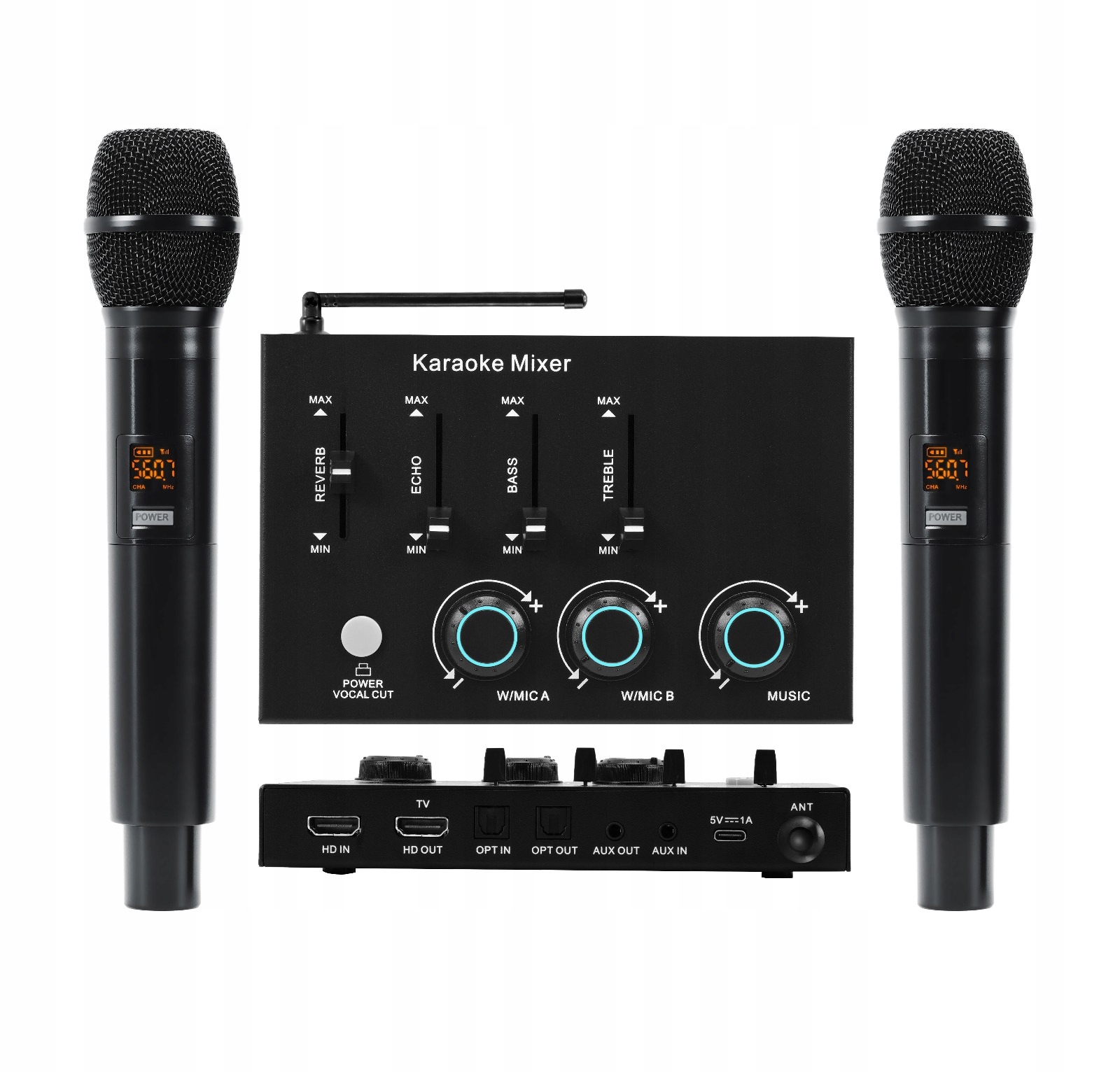 Sada pre Karaoke Bluetooth MM-SC400 SonicVoice Jack Usb Sd 2 mikrofóny
