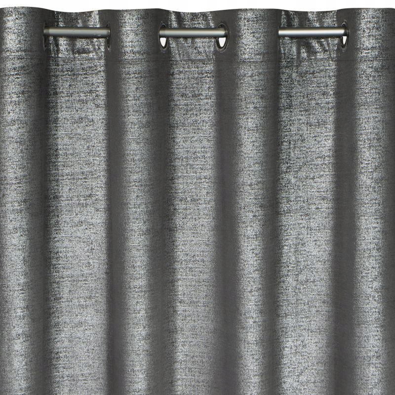 

Zasłona Welwetowa Ambi 140x250cm - Srebrny/Stalowy