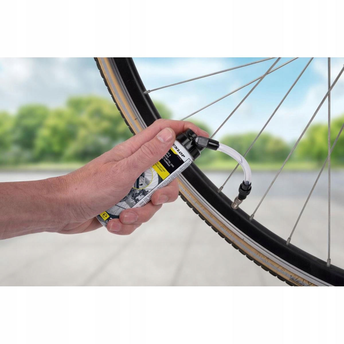 SPRAY USZCZELNIACZ do DĘTEK i OPON ROWEROWYCH z UNIWERSALNYM WENTYYLEM 75ml Kod producenta 303772