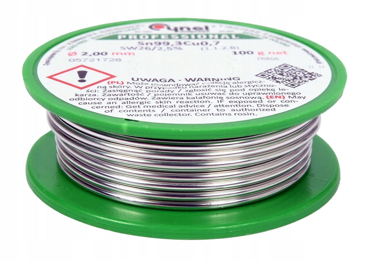 Cyna Cynel 2 mm 100 g Spoiwo Bezołowiowe