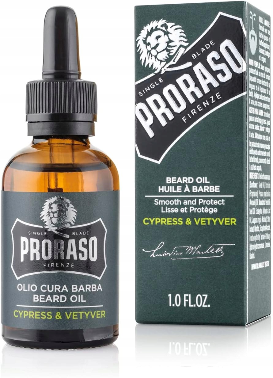 Proraso Cypress & Vetyver Olej na vousy 30 ml Vyživující