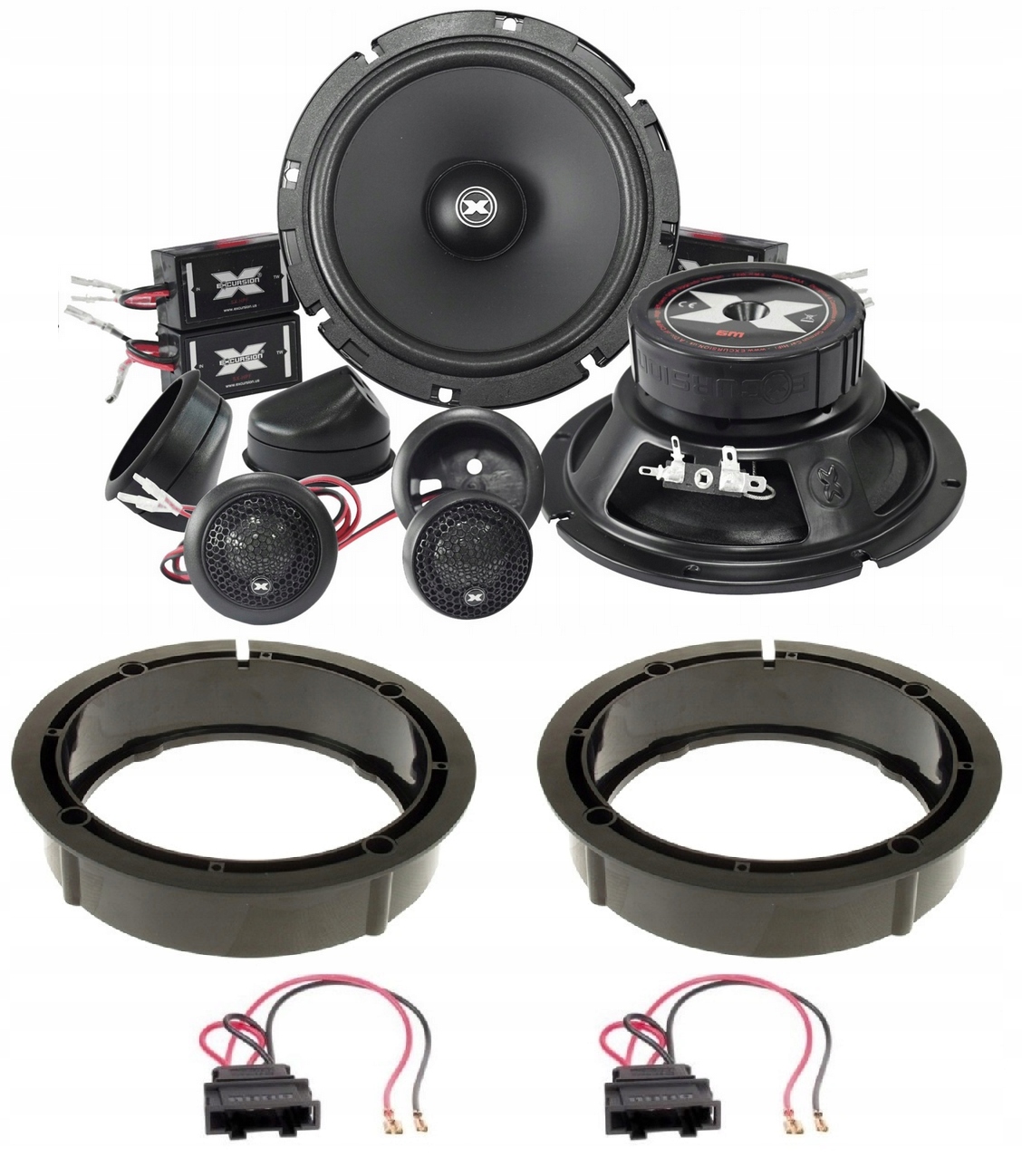 Excursion SX-6C Reproduktory 165 mm Vw Golf 4 5 6 Passat B5 B6 Sirocco Polo Lupo