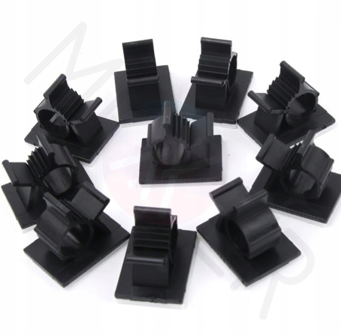 

Mocowania organizery do kabli czarne 25x19mm 10szt