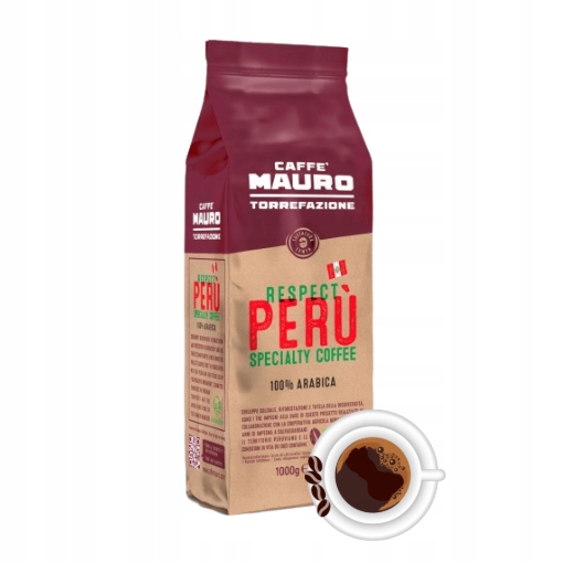 Caffe Mauro Peru włoska kawa ziarnista 100% Arabica 1kg
