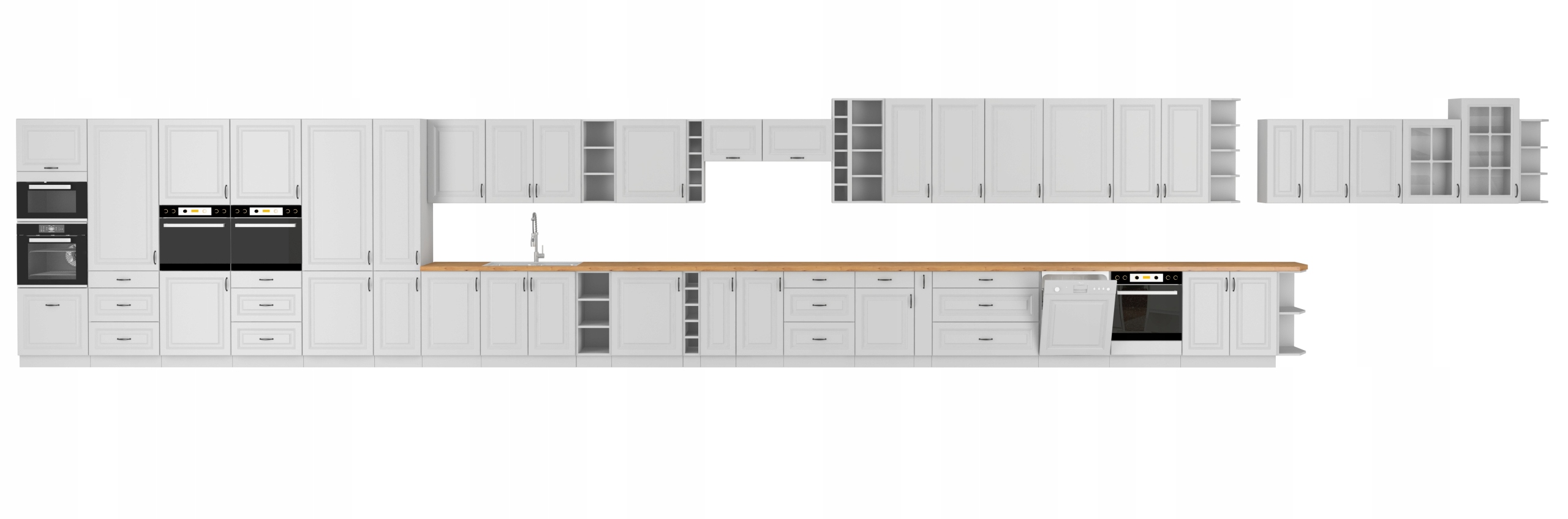 Szafka kuchenna dolna 40cm frezowana grafit SPRING Liczba szuflad Brak