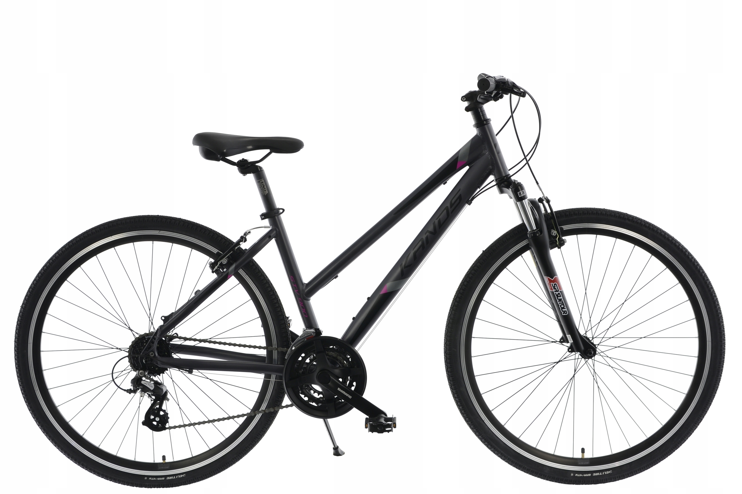 Rower Crossowy 28 Kands Stv 900 grafit-różowy R19