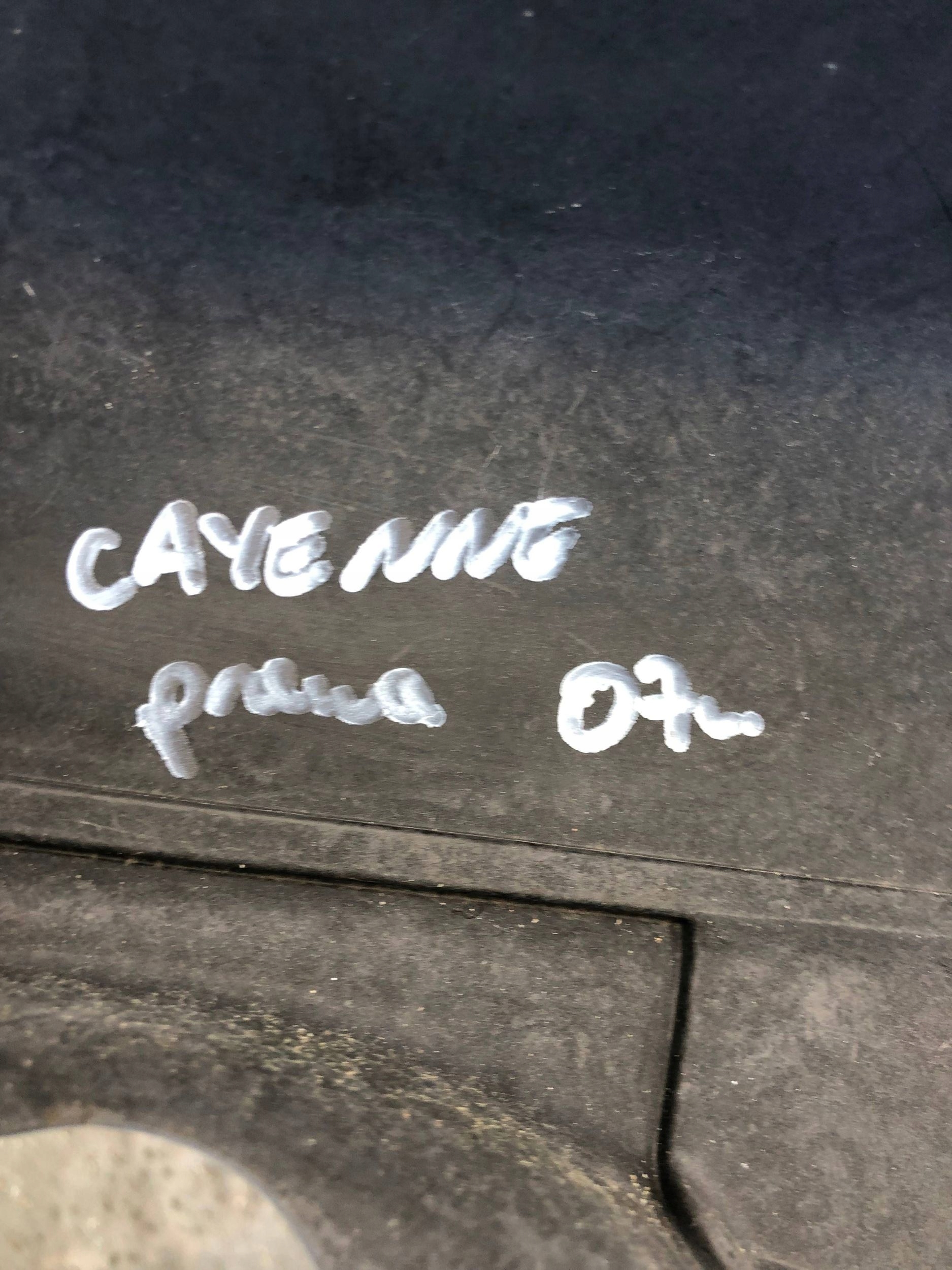 cover motor cover right PORSCHE CAYENNE 7L5806584F