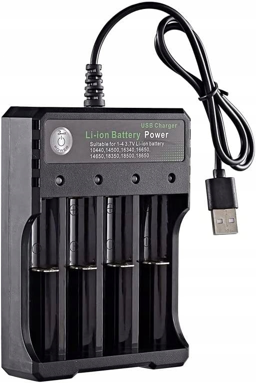 Ładowarka Do Baterii Li-ion Usb 4GNIAZDA Ładowania