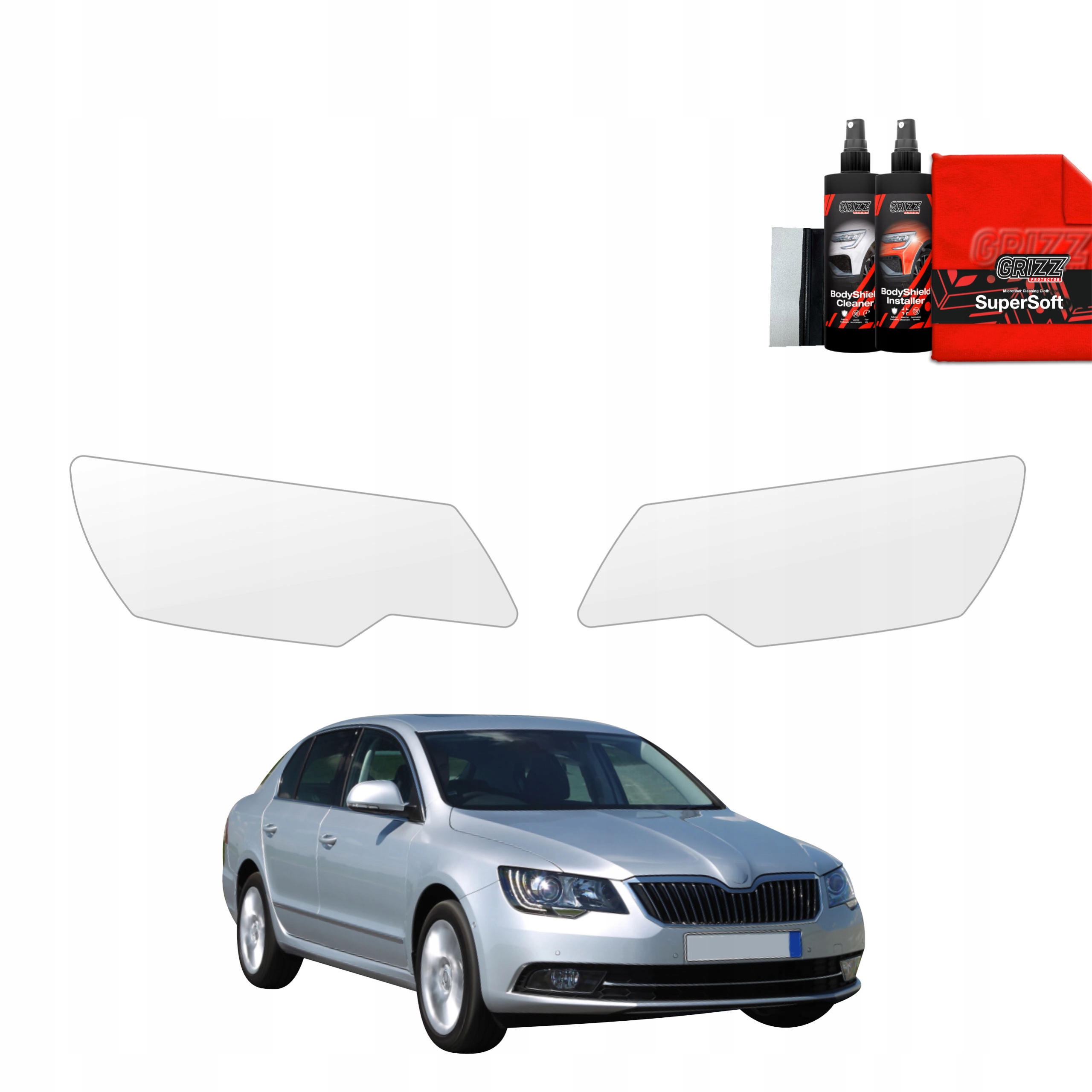 2v1 Fólie na lampy pro Škoda Superb 2 Facelifting (2013-2015)