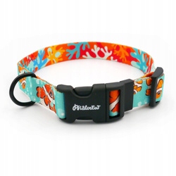 Levně Regulovatelný zapínací obojek pro psa Modrá laguna Psiakrew XXL 38-52 cm