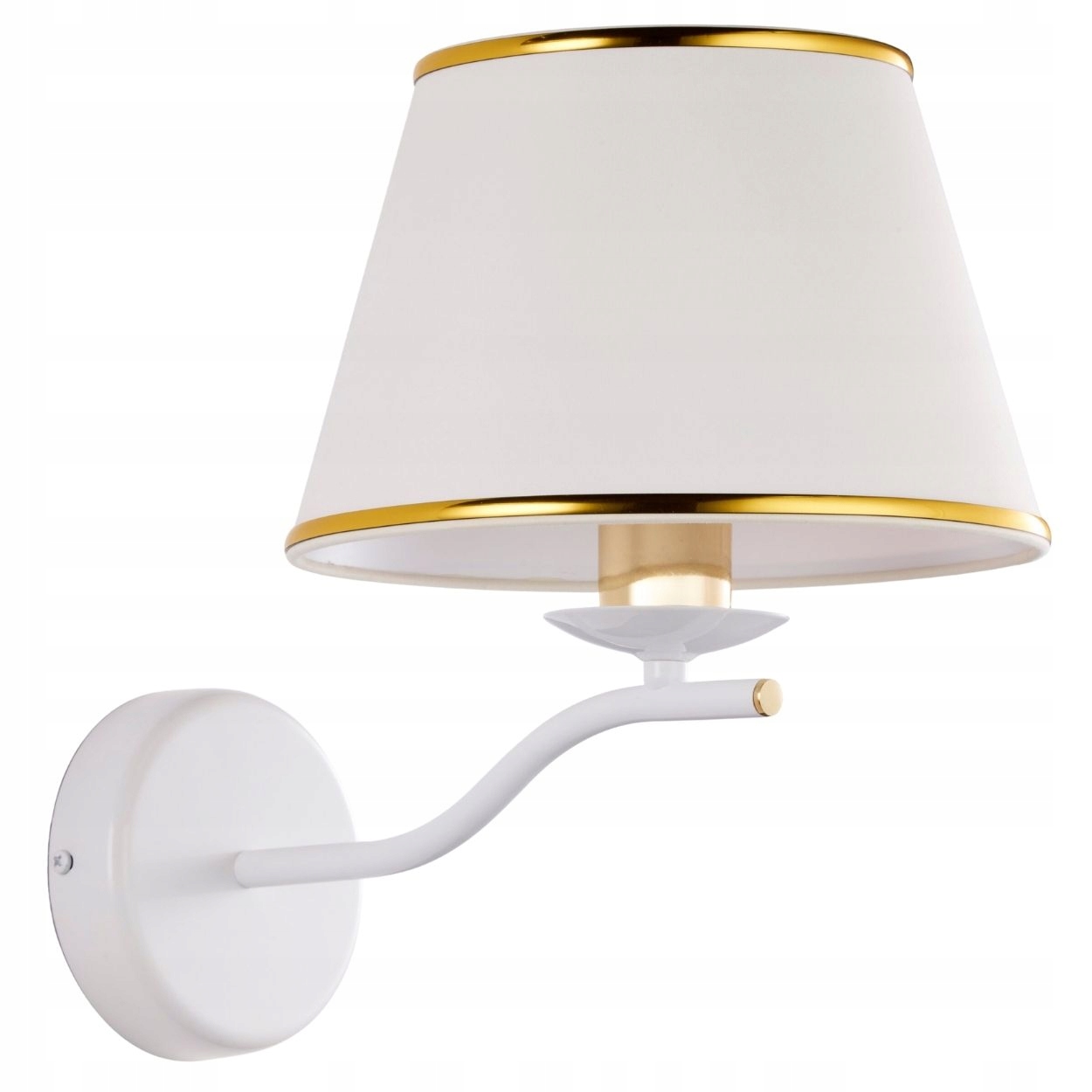 Nástenné svietidlo Samba bielo-zlatá 1xE27 Nástenná Lampa Do Chodby Spálne