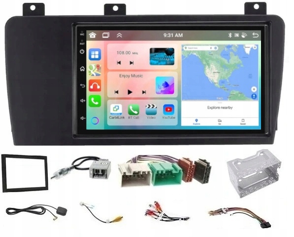 Rádio Gps Android Navigácia Volvo XC70 S60 V70 2005-2009 Carplay 4GB 64GB