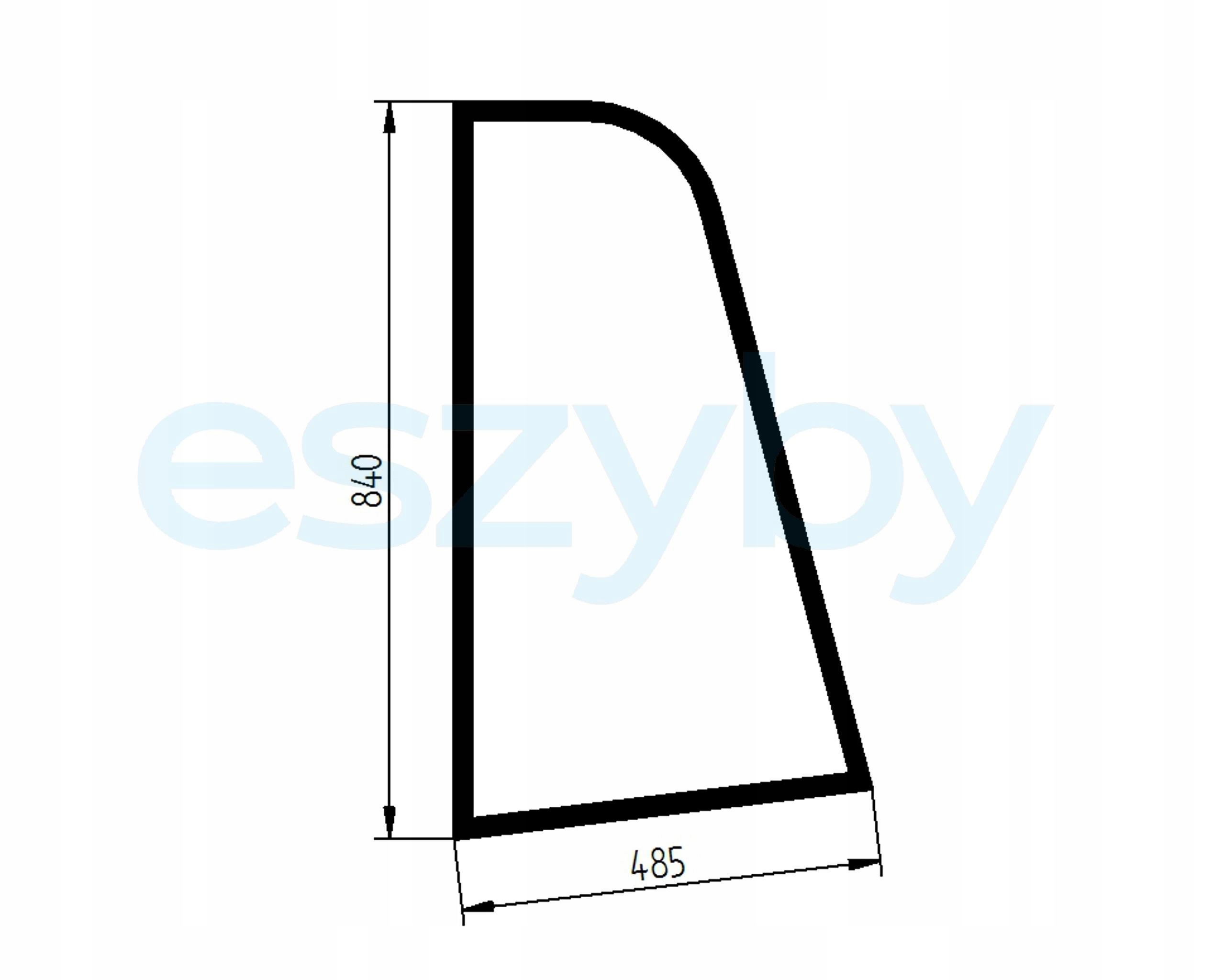 sklo teleskopický nakladač Manitou boční 182354