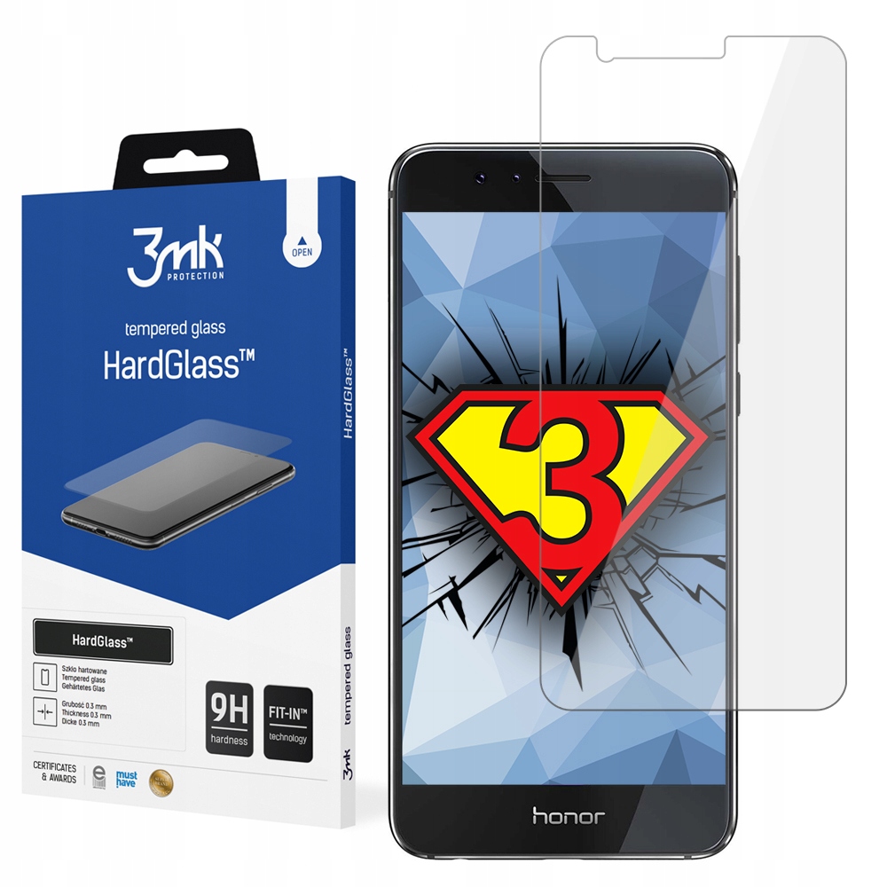

Do Honor 8 Szkło hartowane na tył 9H 3mk HardGlass