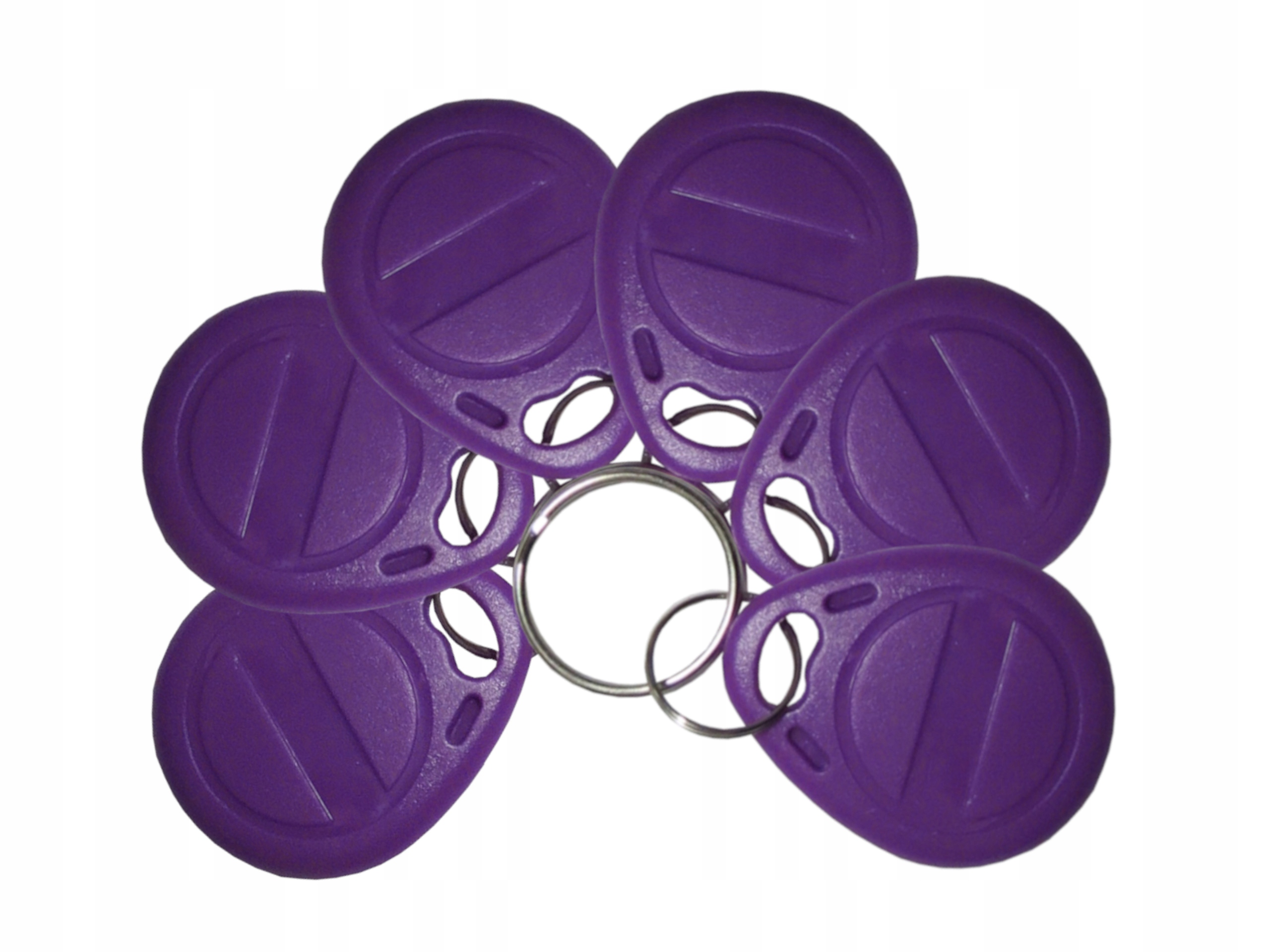 Přívěsek Na Klíče Rfid Unique 125kHz Tag ID T5577 EM4305 programovatelný fialový x100