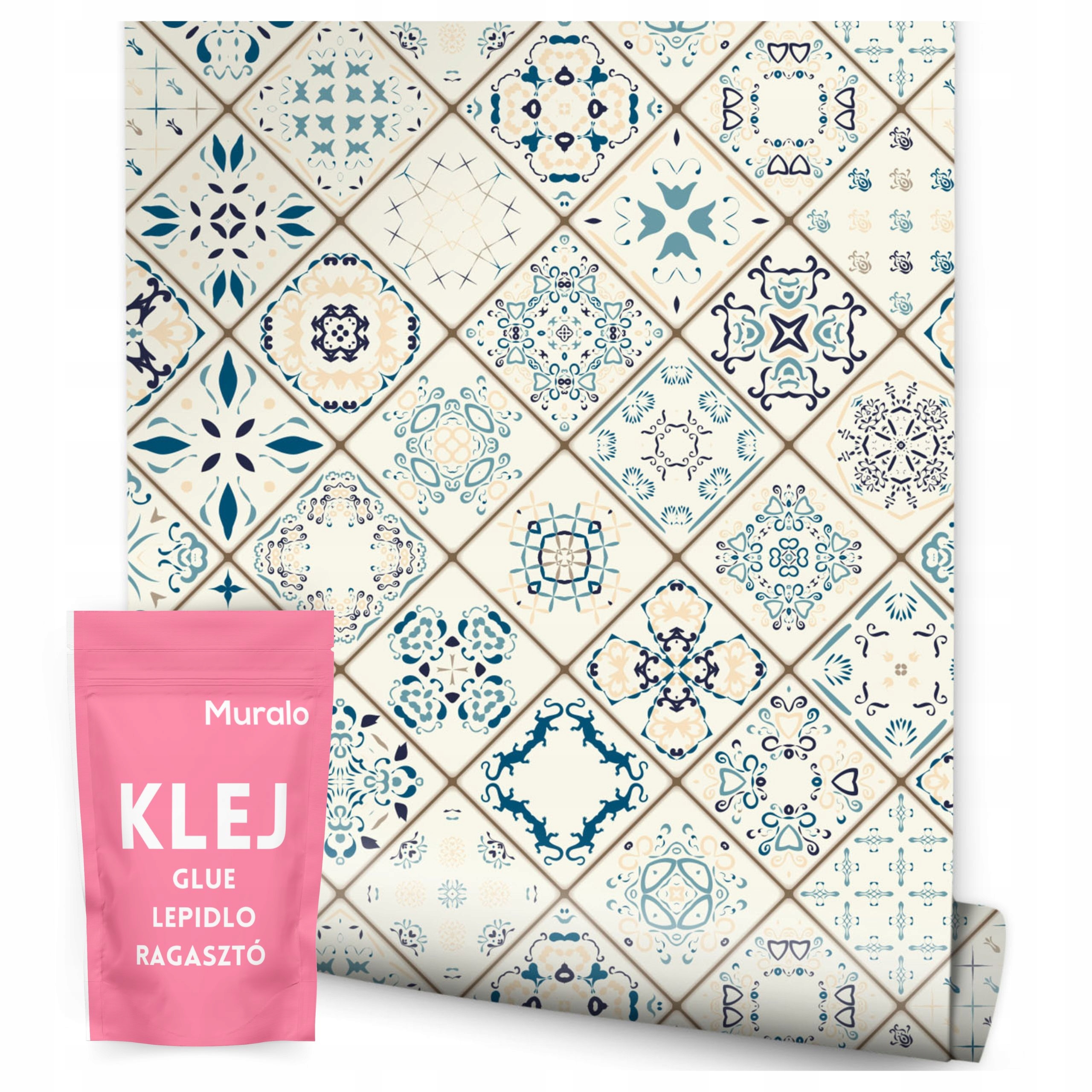 Tapeta Na Zeď Do Obývacího Pokoje Ložnice Marocká Mozaika Styl Boho Ornamenty